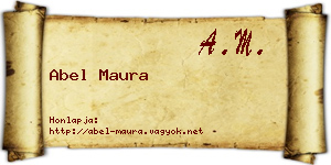 Abel Maura névjegykártya